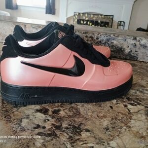 Pink And Black Foamposite Air Force One Rare Men's 7.5 Women's 9
